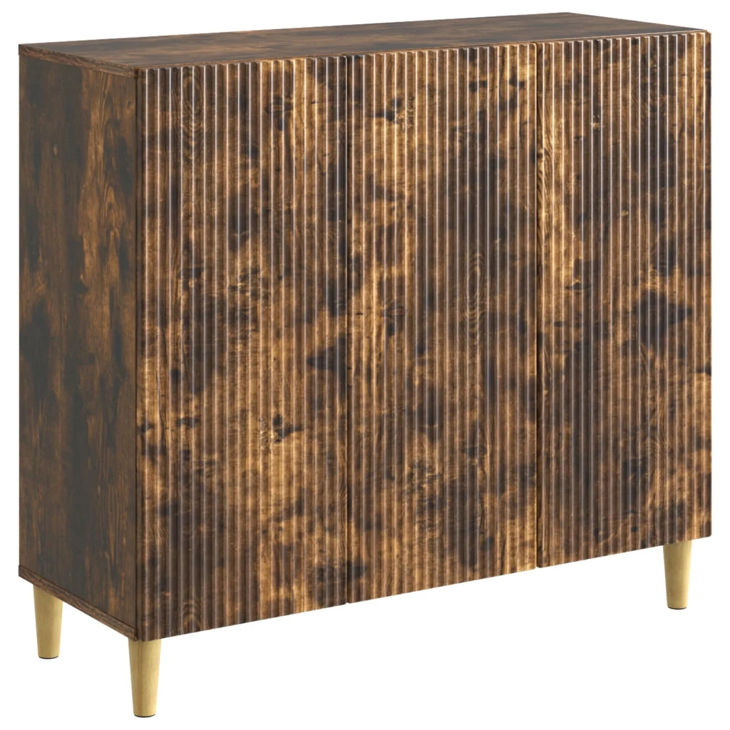 Credenza | Madia | Buffet da pranzo | Armadio da pranzo Rovere Fumo 89 x 34,5 x 80 cm Legno ingegnerizzato