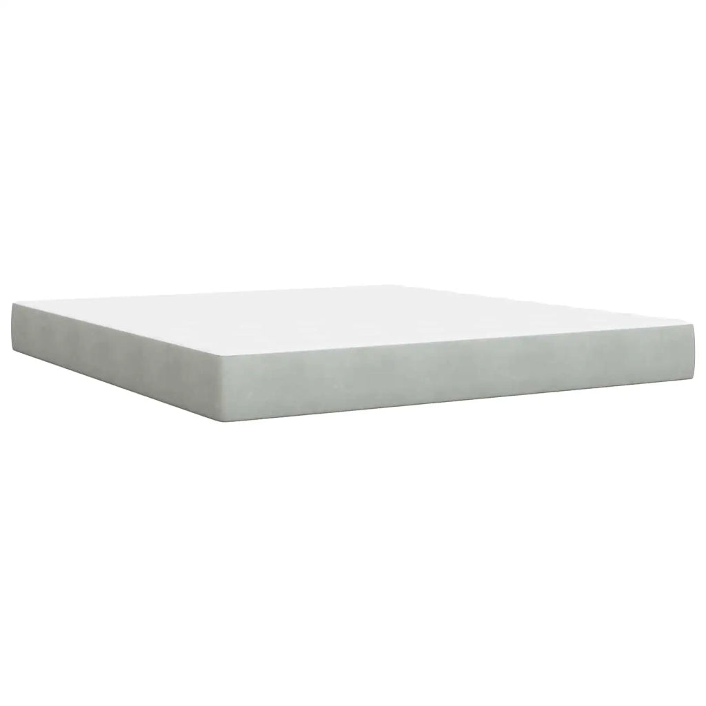 Letto con contenitore LED e materasso Grigio Chiaro 3459204