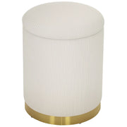 Tavolino contenitore con coperchio ¨C Minimal ¨C 36x36x44 cm crema