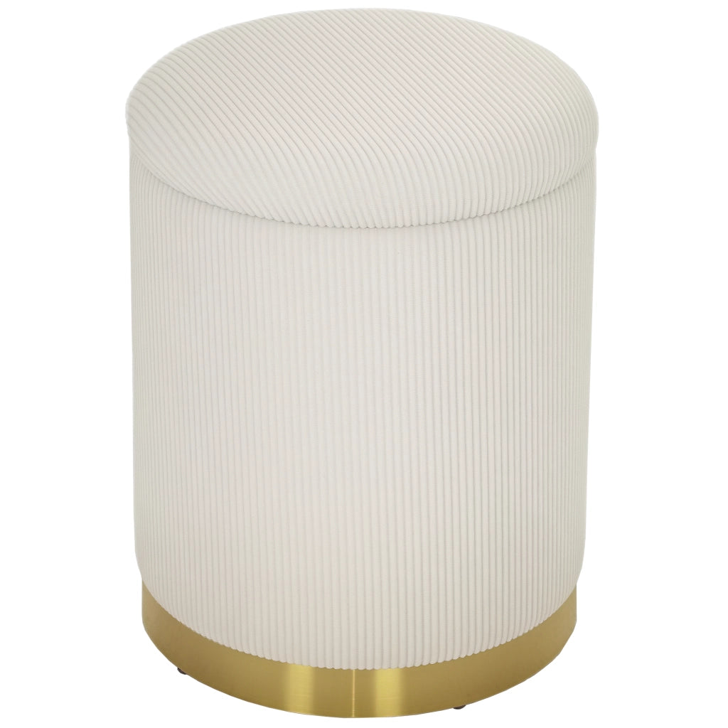 Tavolino contenitore con coperchio ¨C Minimal ¨C 36x36x44 cm crema