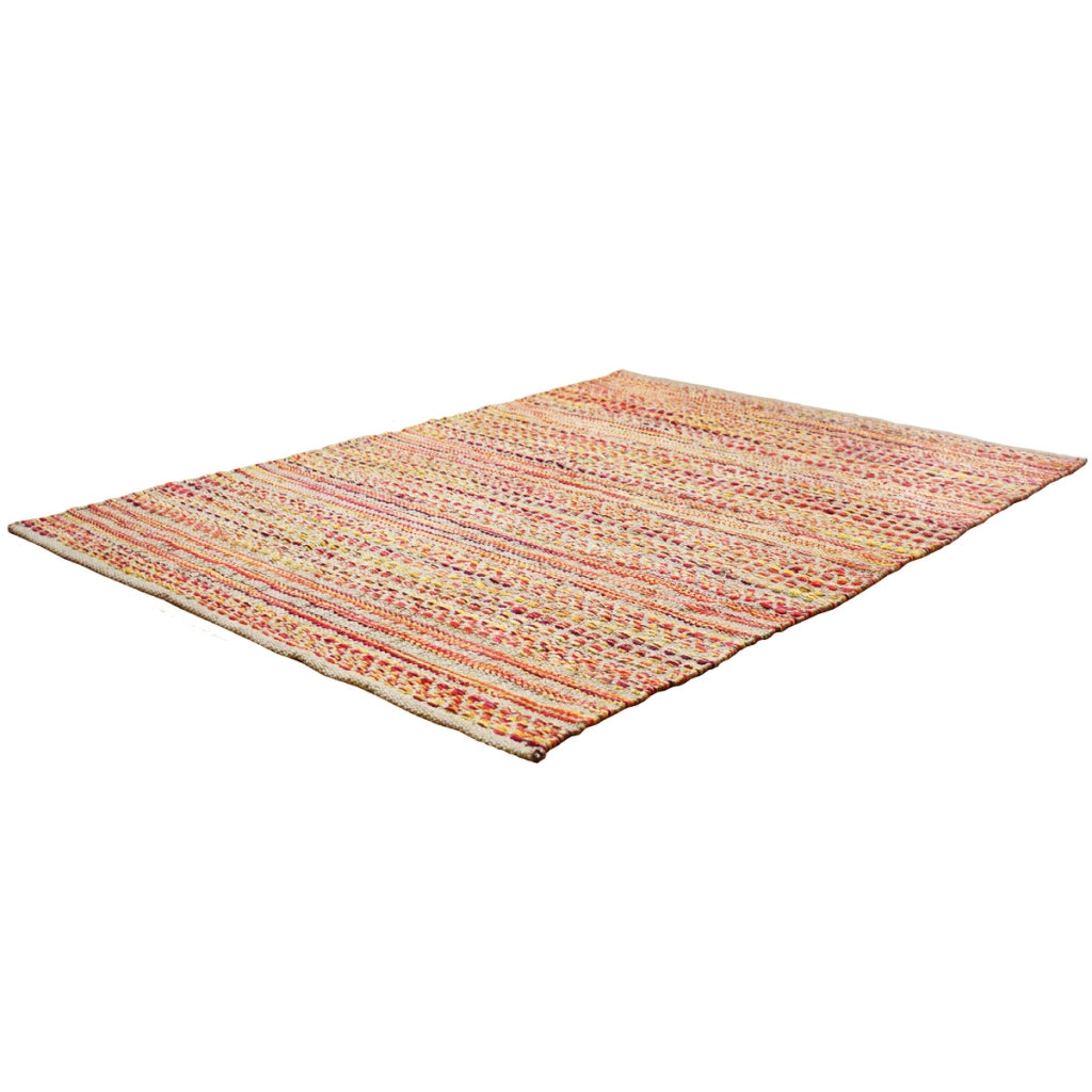 Tappeto Sienna 700 in Juta e Cotone Rosso