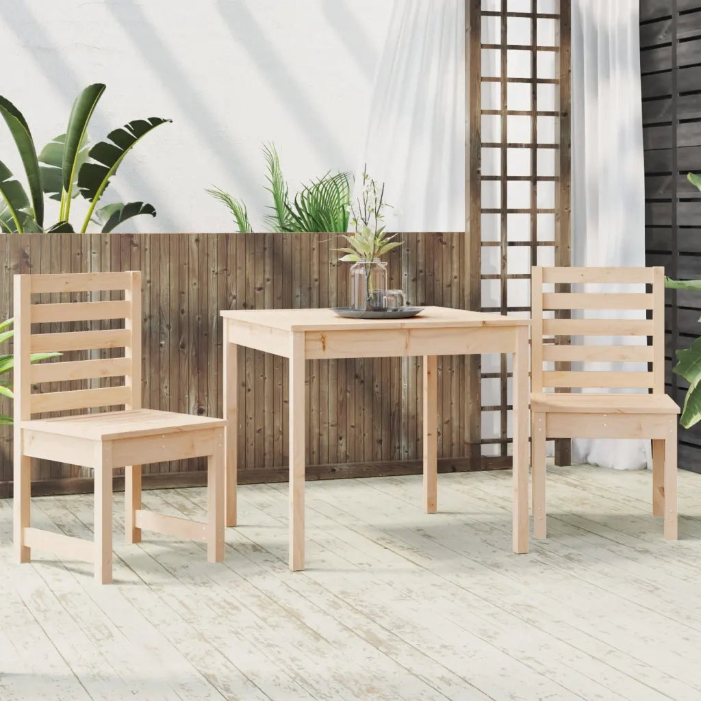 Set Bistrot da Giardino 3 pz | Set Salotto da Giardino in Legno Massello di Pino