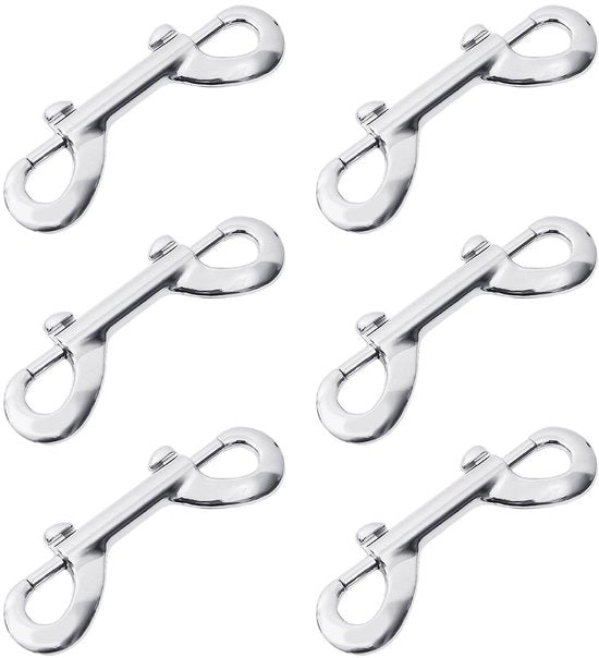 Haken a doppia punta in acciaio inossidabile 88 mm - 6 pezzi - Haken rotondi - Robusti - Duraturi - Haken a zinkatura doppia