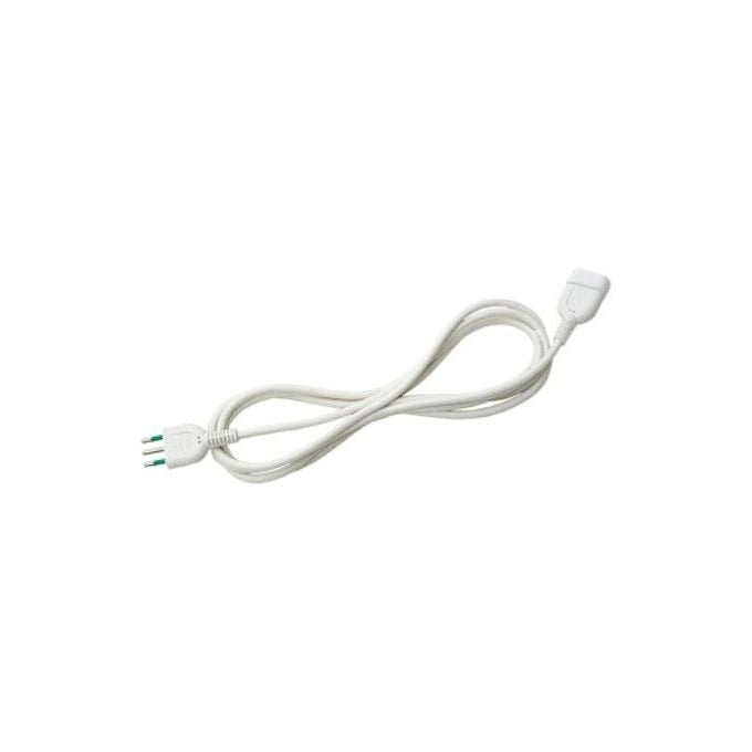 Fanton 92180 Prolunga Lineare 5 m Cavo H05VV-F 3G0.75 mm² Spina Presa 2P+T 10A Standard Italiano colore Bianco