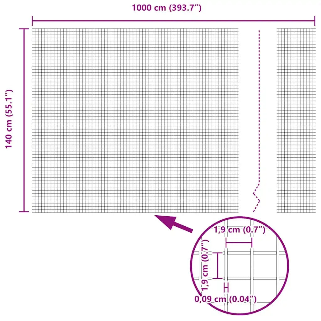 Recinzione in Rete Saldato Grigio 42005187