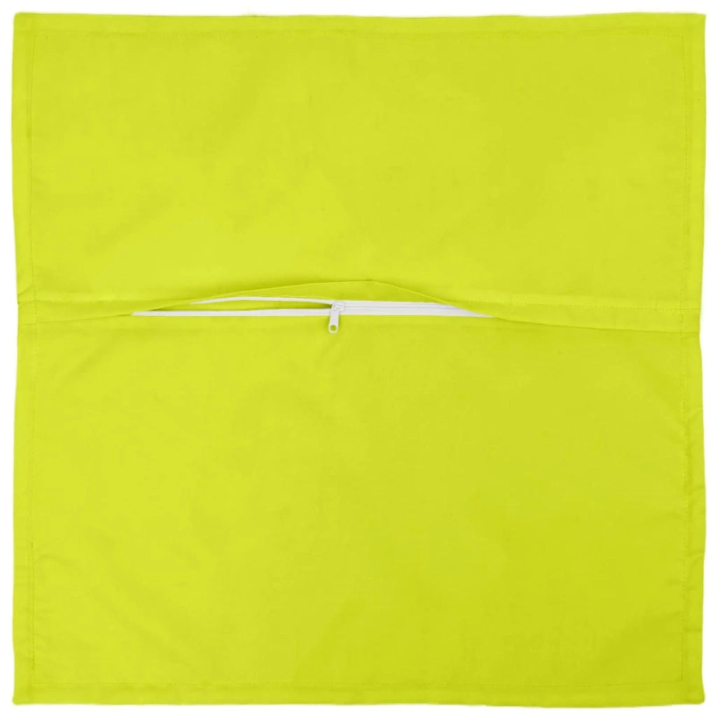 Federa 6 pz HOUTEN Verde brillante. 55 x 55 cm Poliestere 920490