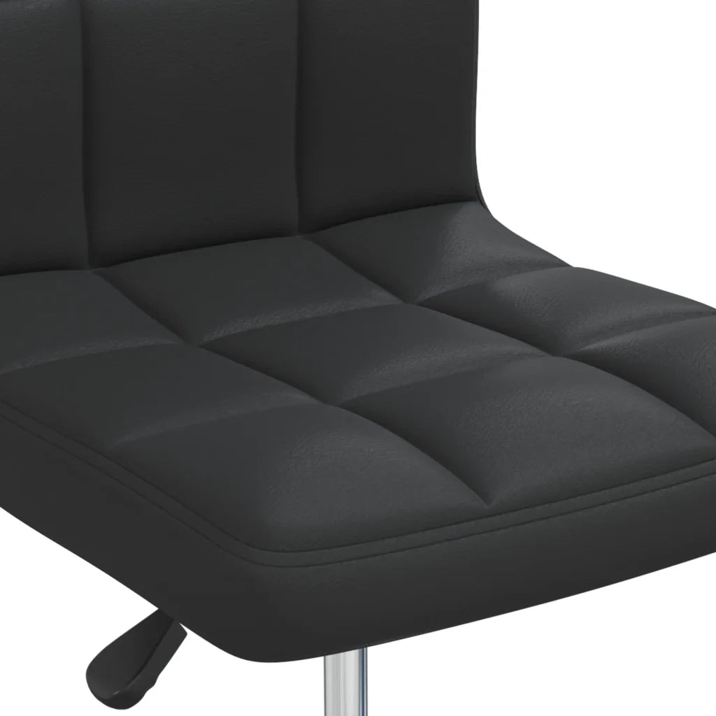 Sedie da Pranzo 4 pz Nere in Similpelle 334190