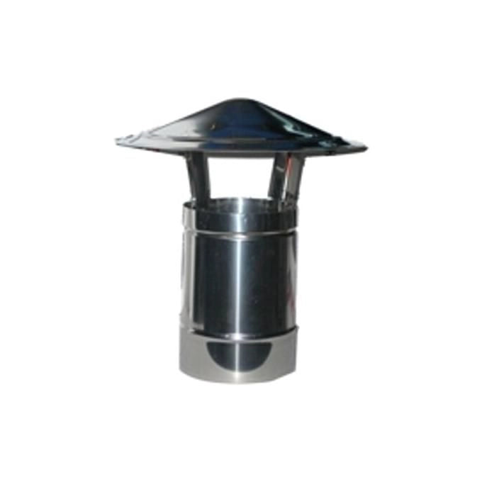 ALA MCH03780 Terminale Parapioggia Inox AISI 316L Finitura Lucida Cappello Cinese Fisso colore Acciaio