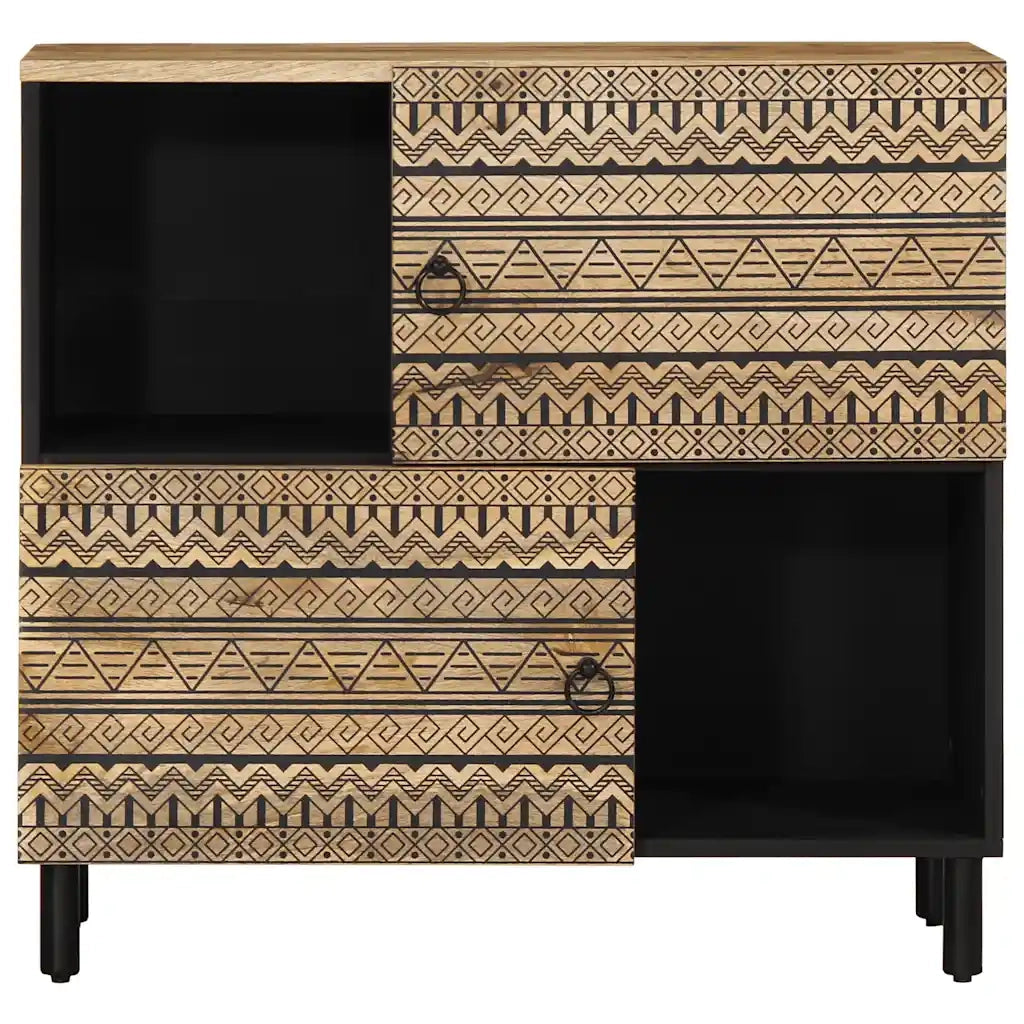 Credenza 80x33,5x75 cm in Legno Massello di Mango Grezzo 4018655
