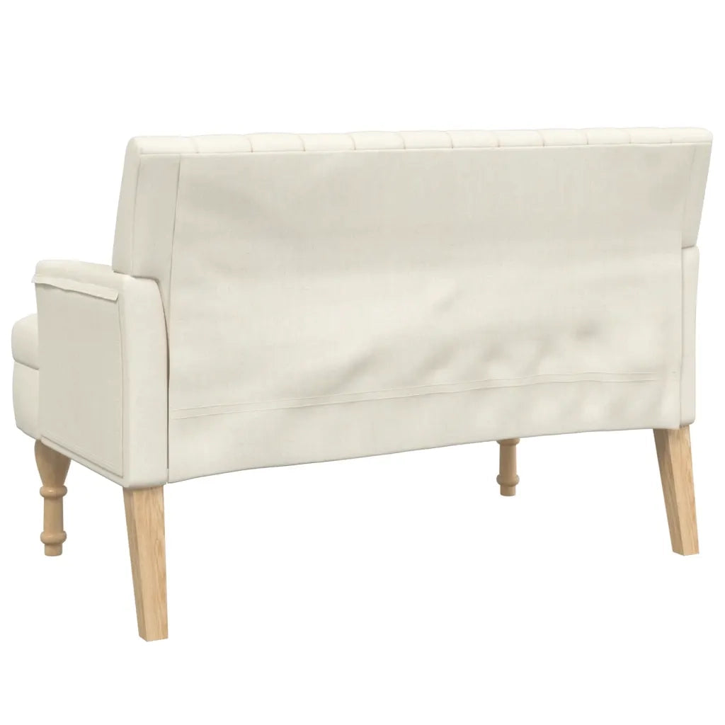 Panca con Cuscini 113x64,5x75,5 cm in Lino 372138
