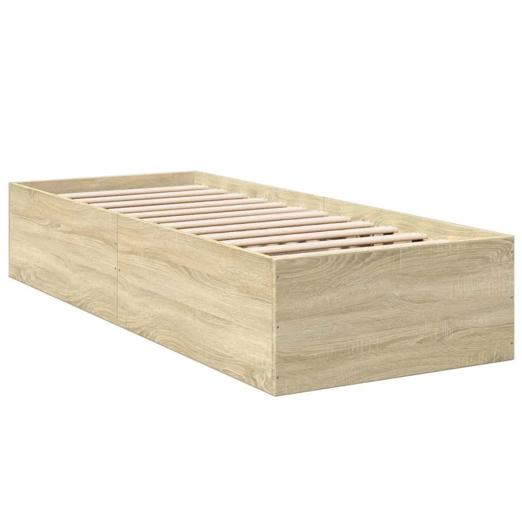 Giroletto-Struttura Letto Rovere Sonoma 100x200 cm in Legno Multistrato 493908