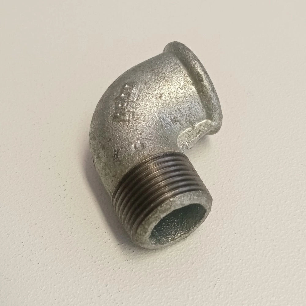 Raccordo mf 1''+1/4'' gomito zincato curva di ghisa malleabile