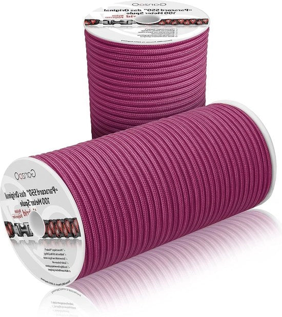 Paracord 550 cordile in fibra nylon e poliestere per armband, cintura e collana, 100 metri
