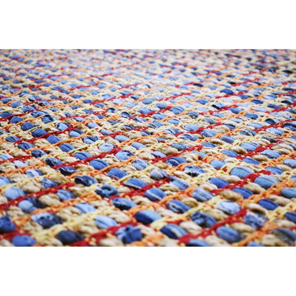 Tappeto Sienna 400 in Juta e Cotone Multicolor