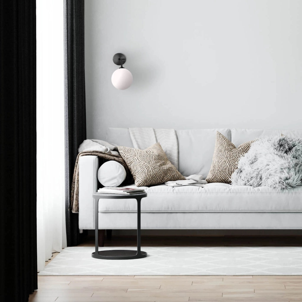 Applique Dorado Light Prestige 1xG9 nero vetro bianco