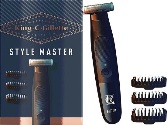Trimatore da barba senza fili per uomo - tecnologia 4D, 3 lame intercambiabili, ideale per tagliare e rasare