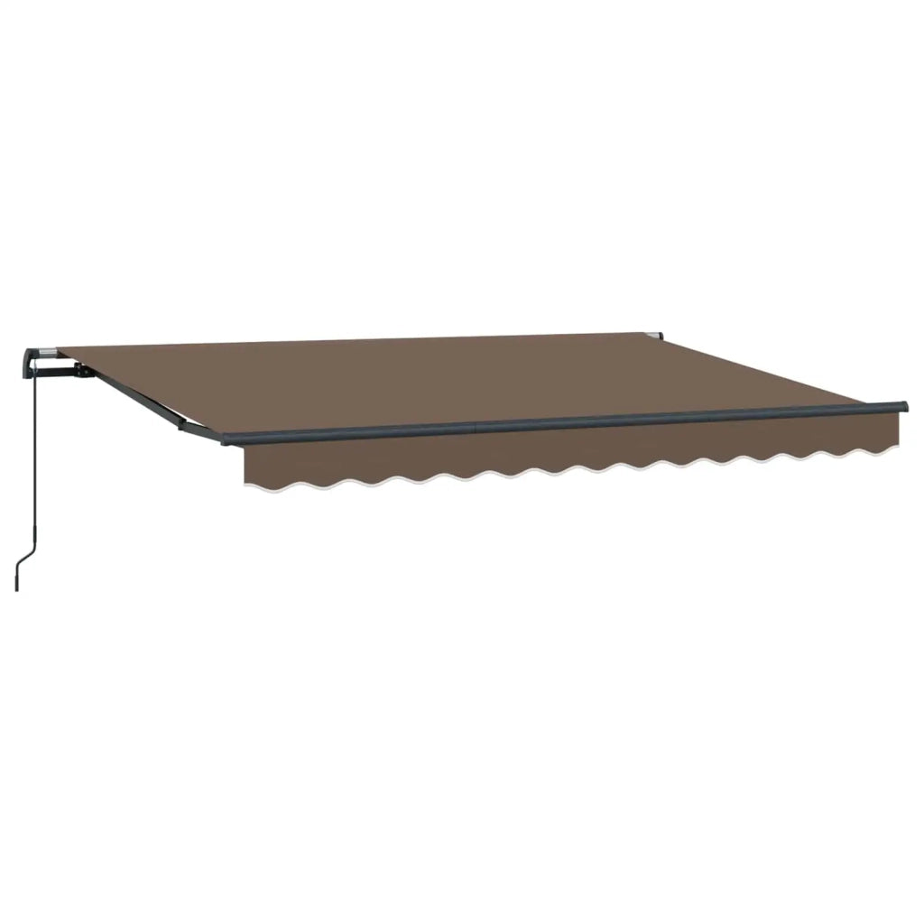 Tenda retrattile Tortora 3,5 x 2 m Tessuto 3425753