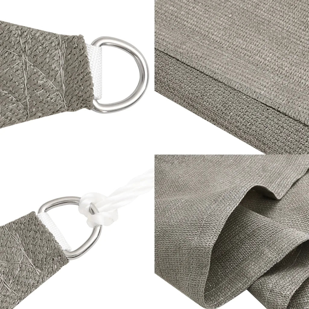 Vela Parasole 160 g/m² Rettangolare Grigio Chiaro 2,5x4 m HDPE 4001981