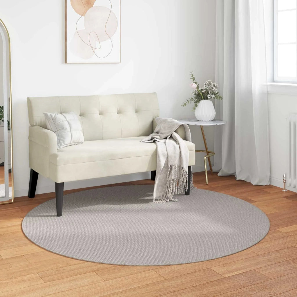 Tappeti per area Rotondo LUGO Crema Ø 160 CM Poliestere 42022685