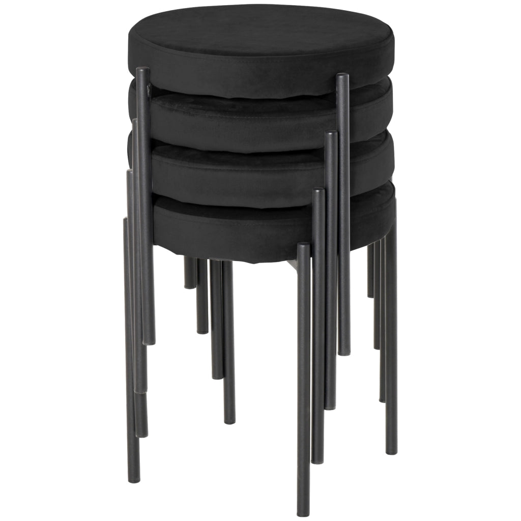 Sedia da pranzo ¨C Minimal ¨C Nero 41.5x41.5x46 cm