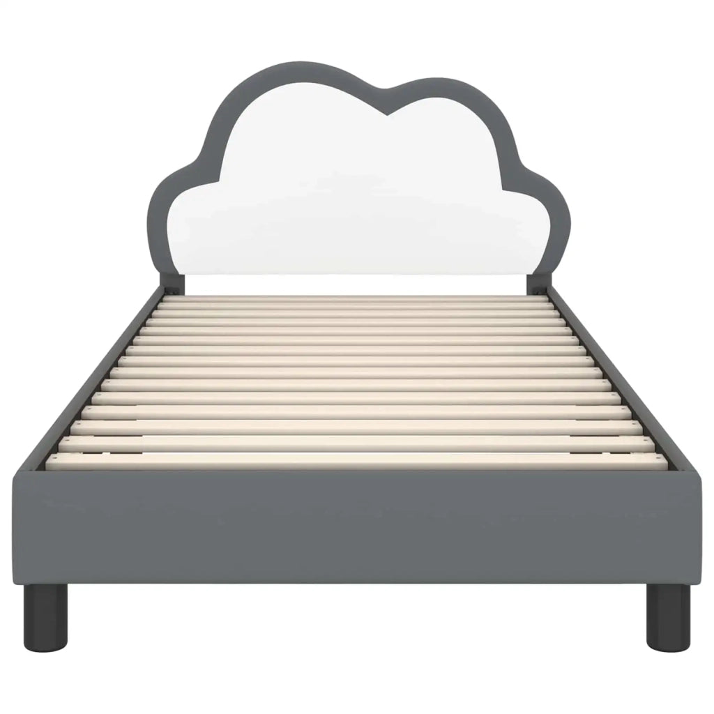 Struttura letto bambini con testata-Giroletto per bambini Grigio Chiaro 90 x 200 cm 354410
