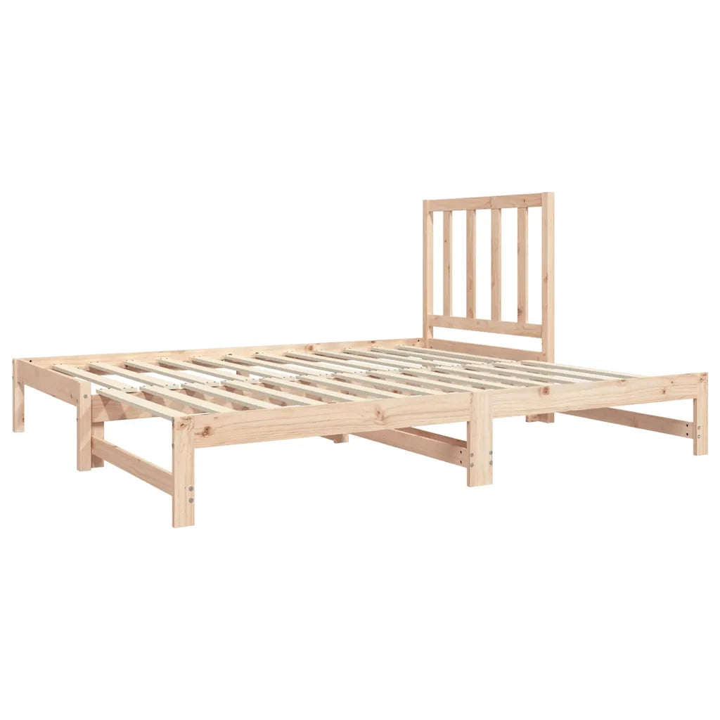 Letto da camera | Dormeuse Estraibile 2x(90x190) cm Legno Massello di Pino