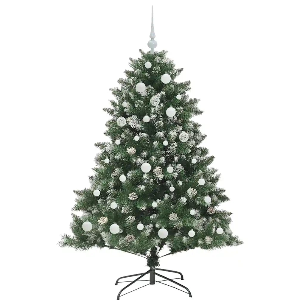 Albero di Natale artificiale con 150 LED Verde 150 cm 3395224