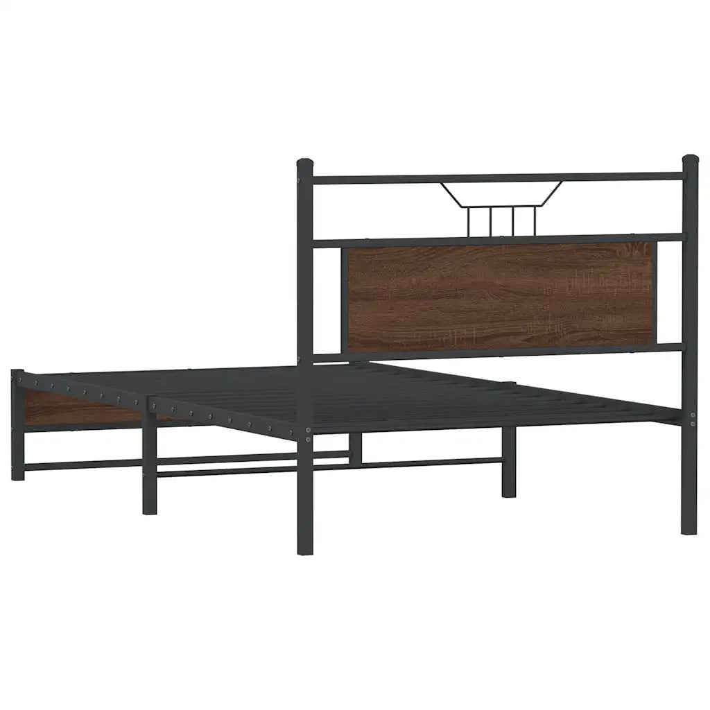 Giroletto senza Materasso Rovere Marrone 107x203 cm Truciolato 4107012