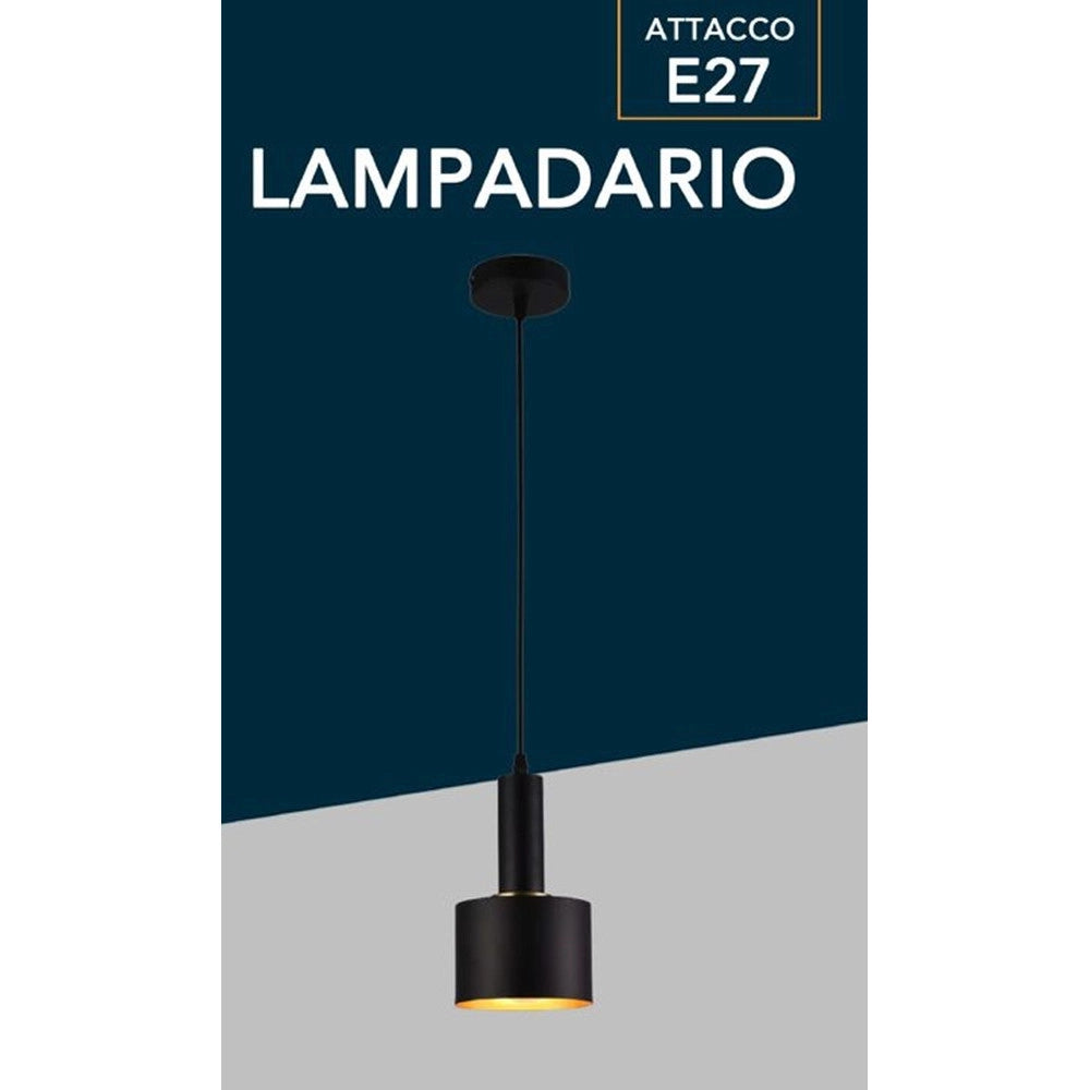 Trade Shop - Lampadario A Sospensione Soffitto E27 Lampada Pendente Minimal Per Cucina Isola Snack A22 -