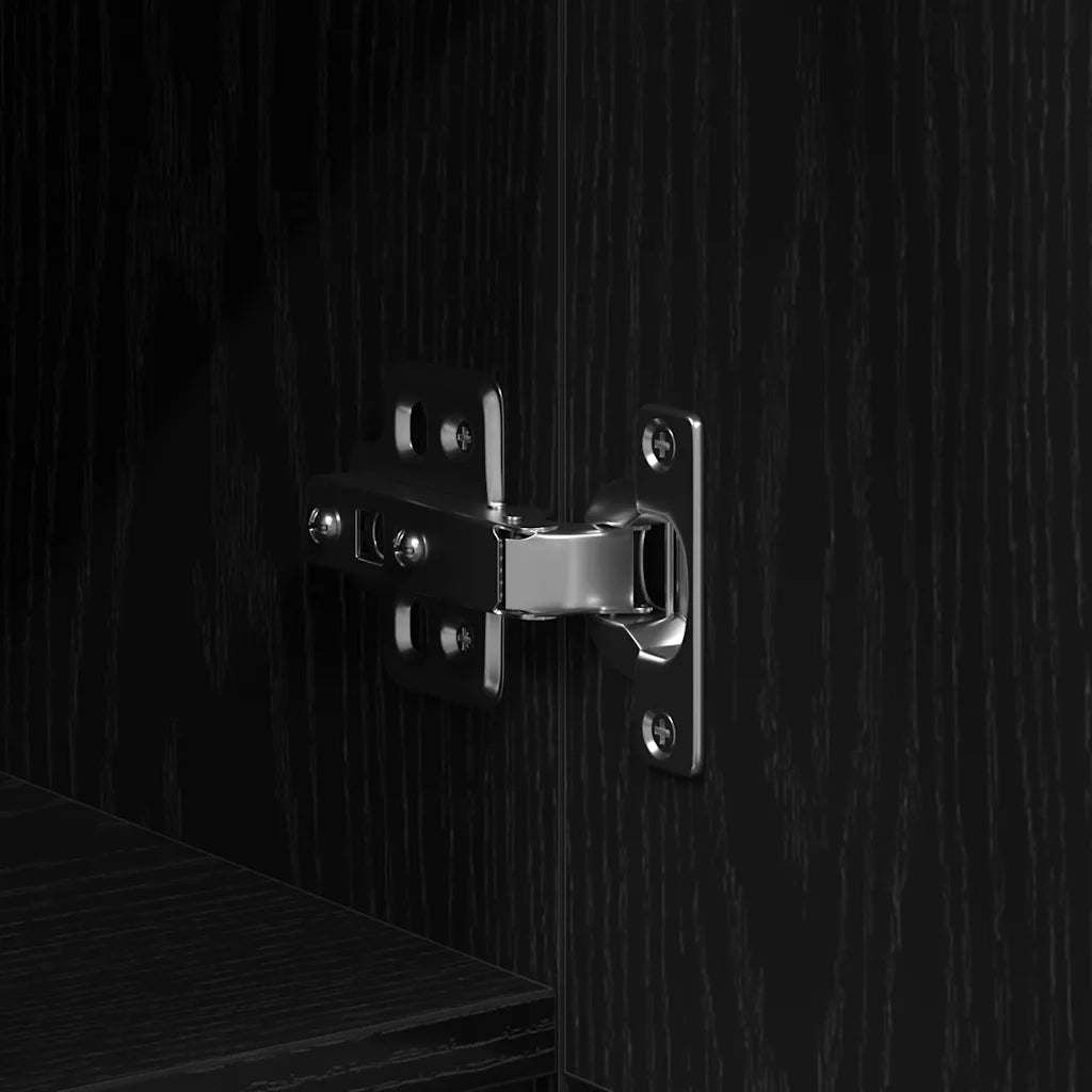 Set mobile TV Rovere Nero 150 x 30 x 50 cm Legno multistrato 862961