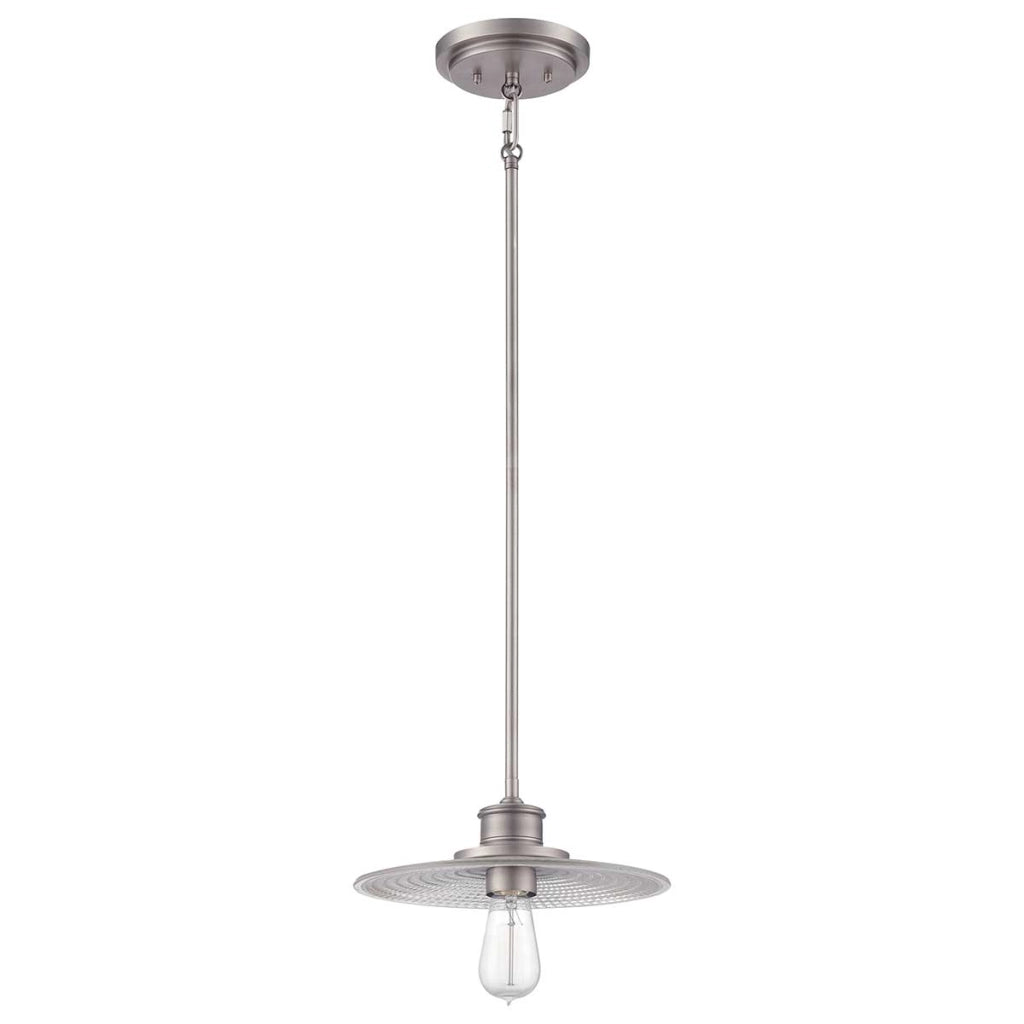 Lampada a sospensione Quoizel Admiral nichel E27 60W