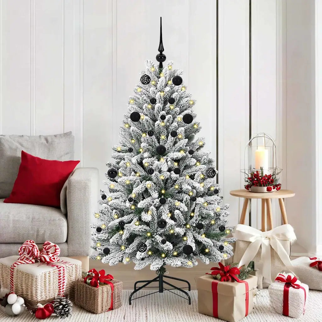 Albero di Natale artificiale con 150 LED Verde e Bianco 150 cm 3395740