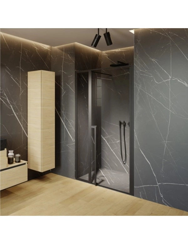 Porta doccia a battente in nicchia LUCID 104 RIHO 110x200 cm