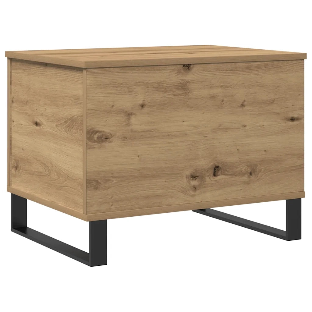Tavolino Salotto-Tavolino da soggiorno-Tavolo Rovere Artigianale 60x44,5x45 cm in Truciolato