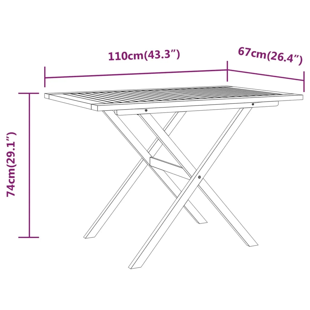 Set da Pranzo per Giardino 3 pz con Cuscini Marrone 3094299