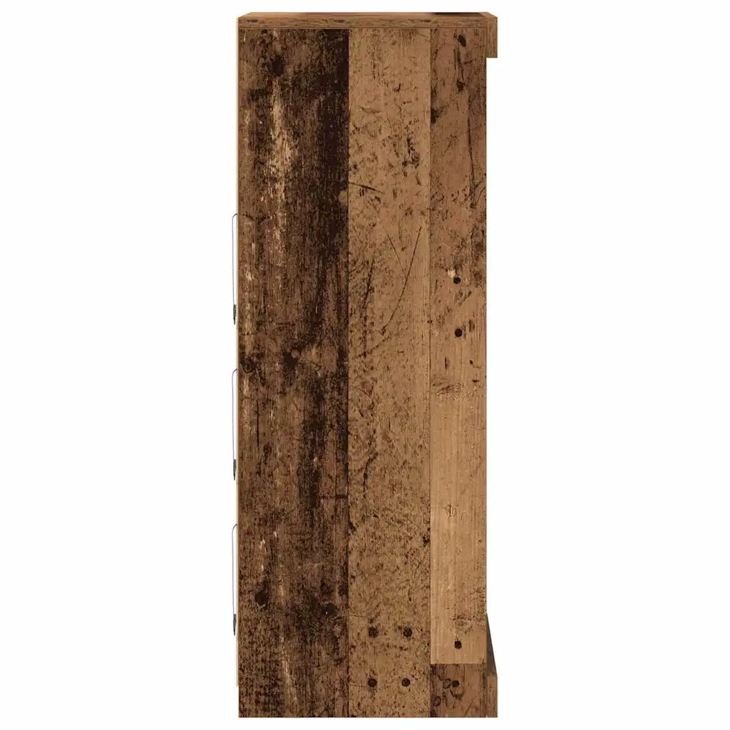 Credenza | Madia LED Legno vecchio 41 x 37 x 100 cm Legno multistrato