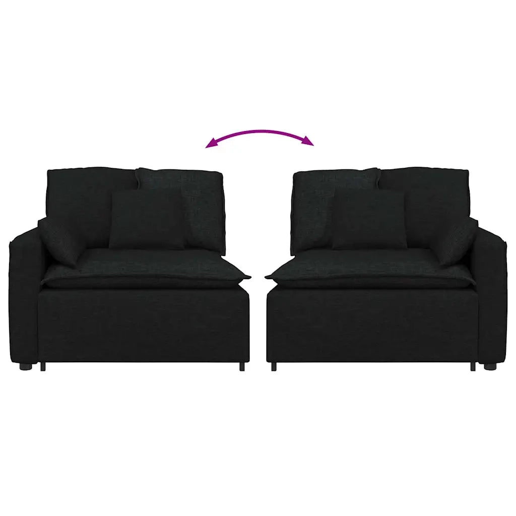 Modulo Terminale Bracciolo Divano Modulare con Cuscini-Sofa Modulare-Divanetto 100 cm 696580