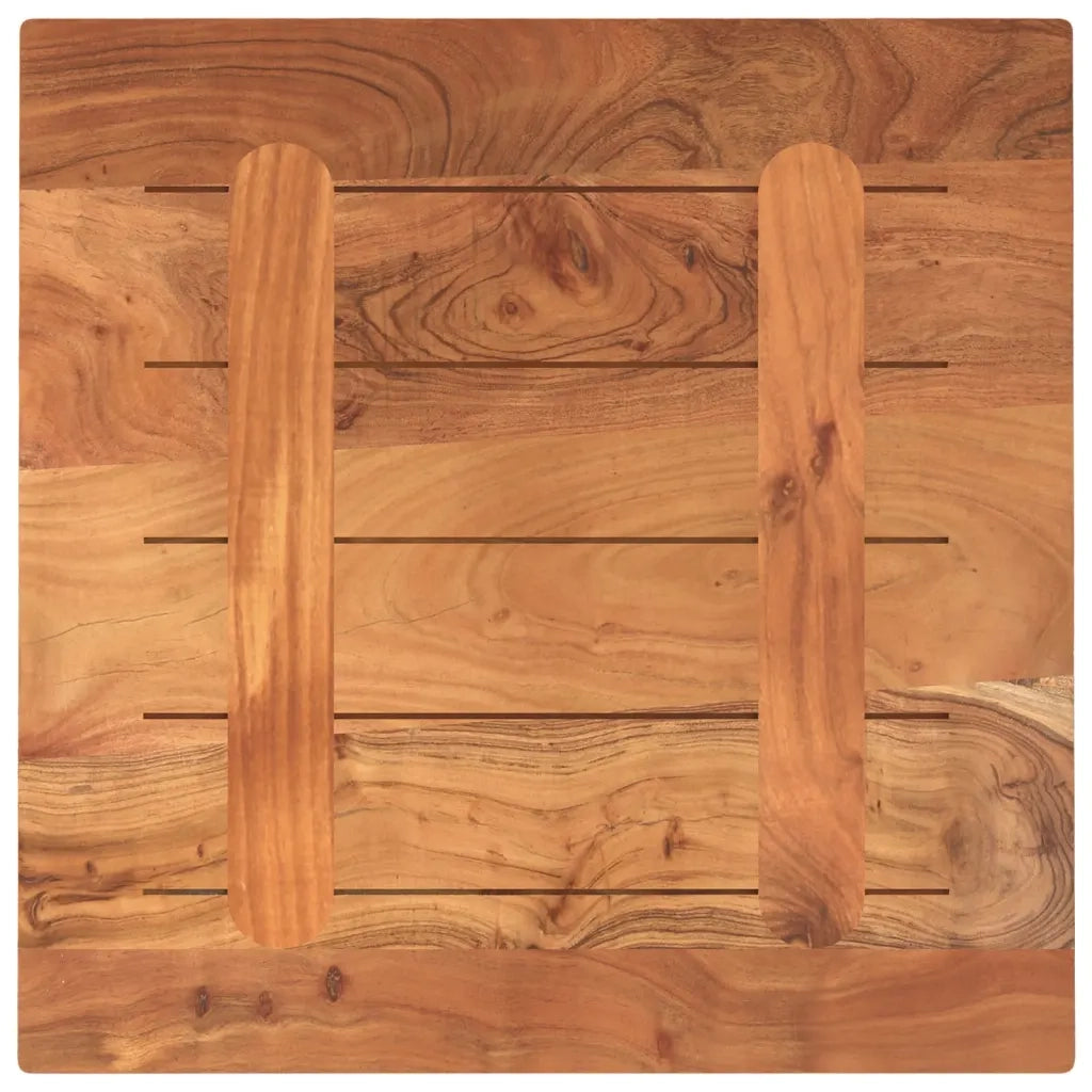 Piano per Tavolo | Superficie Tavolo | Piano Scrivania 60x60x3,8 cm Quadrato Legno Massello di Acacia
