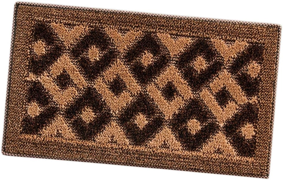 Zerbino Ingresso 50x80 cm Asciugapassi Assorbente Antiscivolo Vellutato Made In Italy Marrone