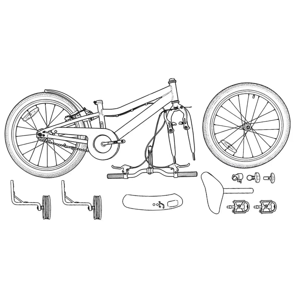 Bicicletta per Bambini 12 Pollici per bambini di 2-4 anni 42009205