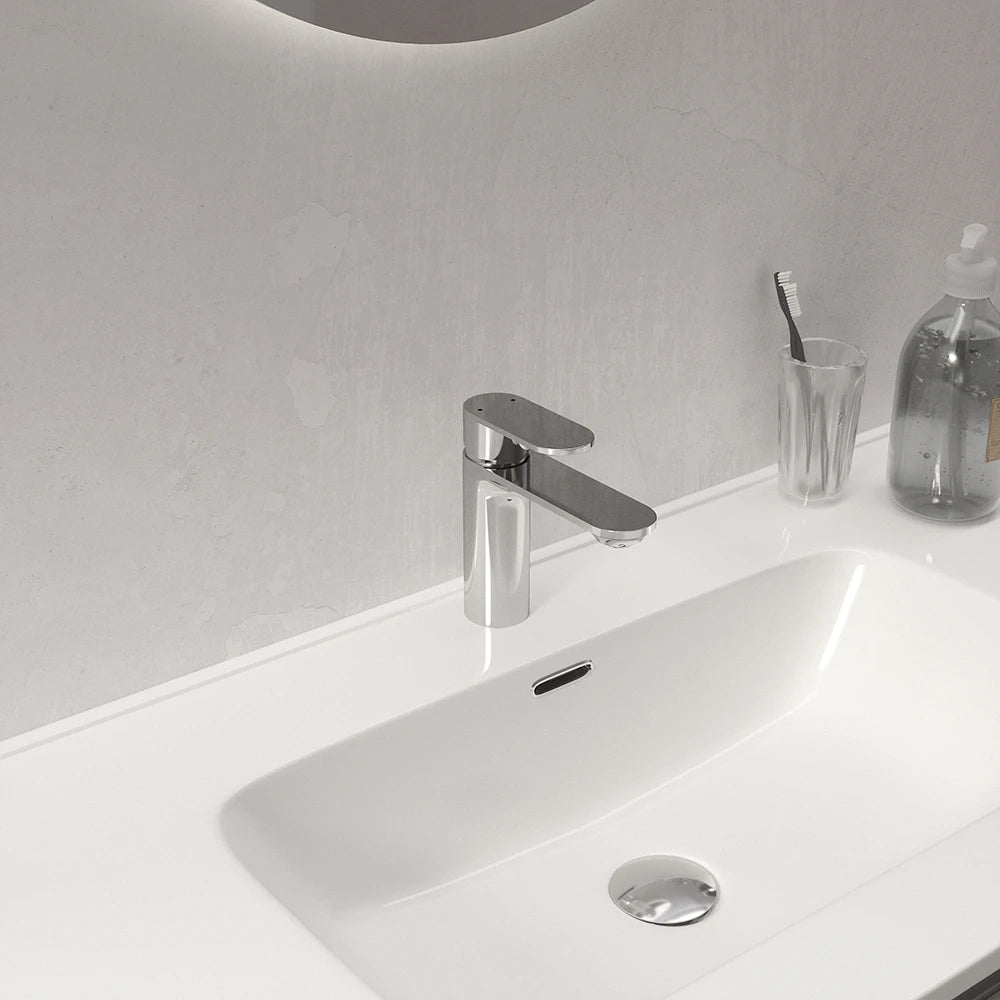 Coppia miscelatori lavabo bidet senza scarico cromato | Kerry