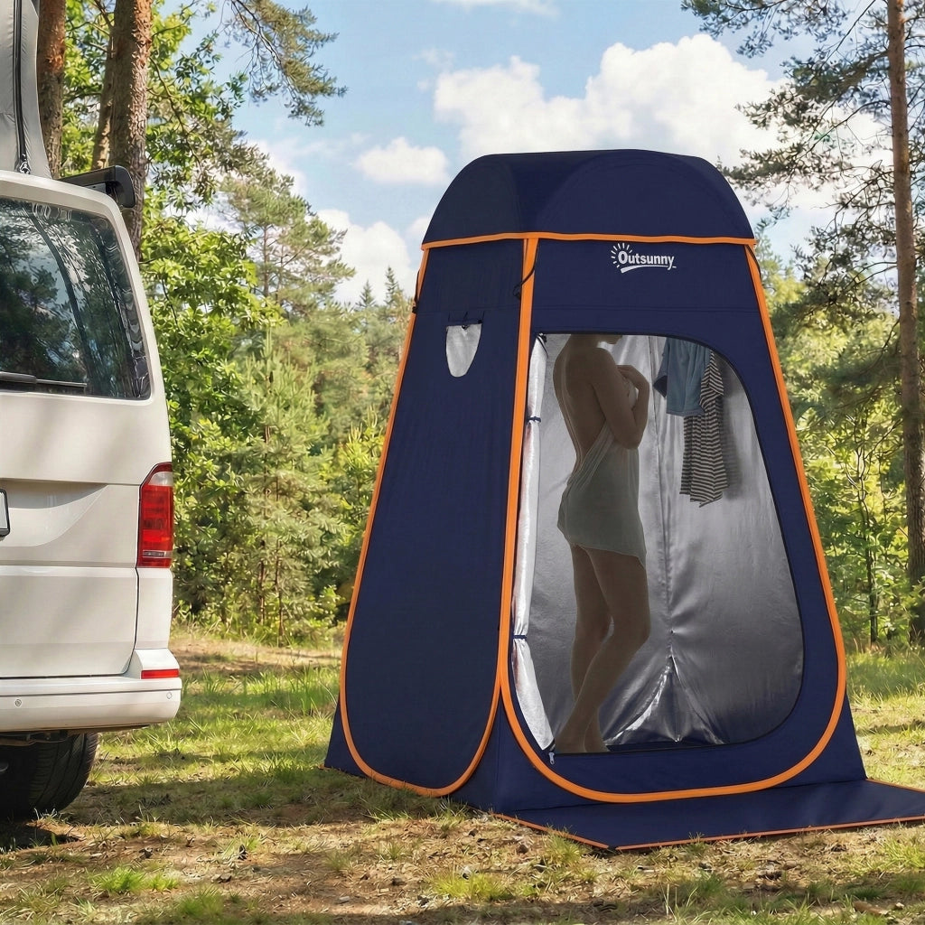 Tenda Pop-Up Istantanea Doccia Campeggio ¨C Xylo ¨C Portatile Impermeabile con Borsa Blu Scuro