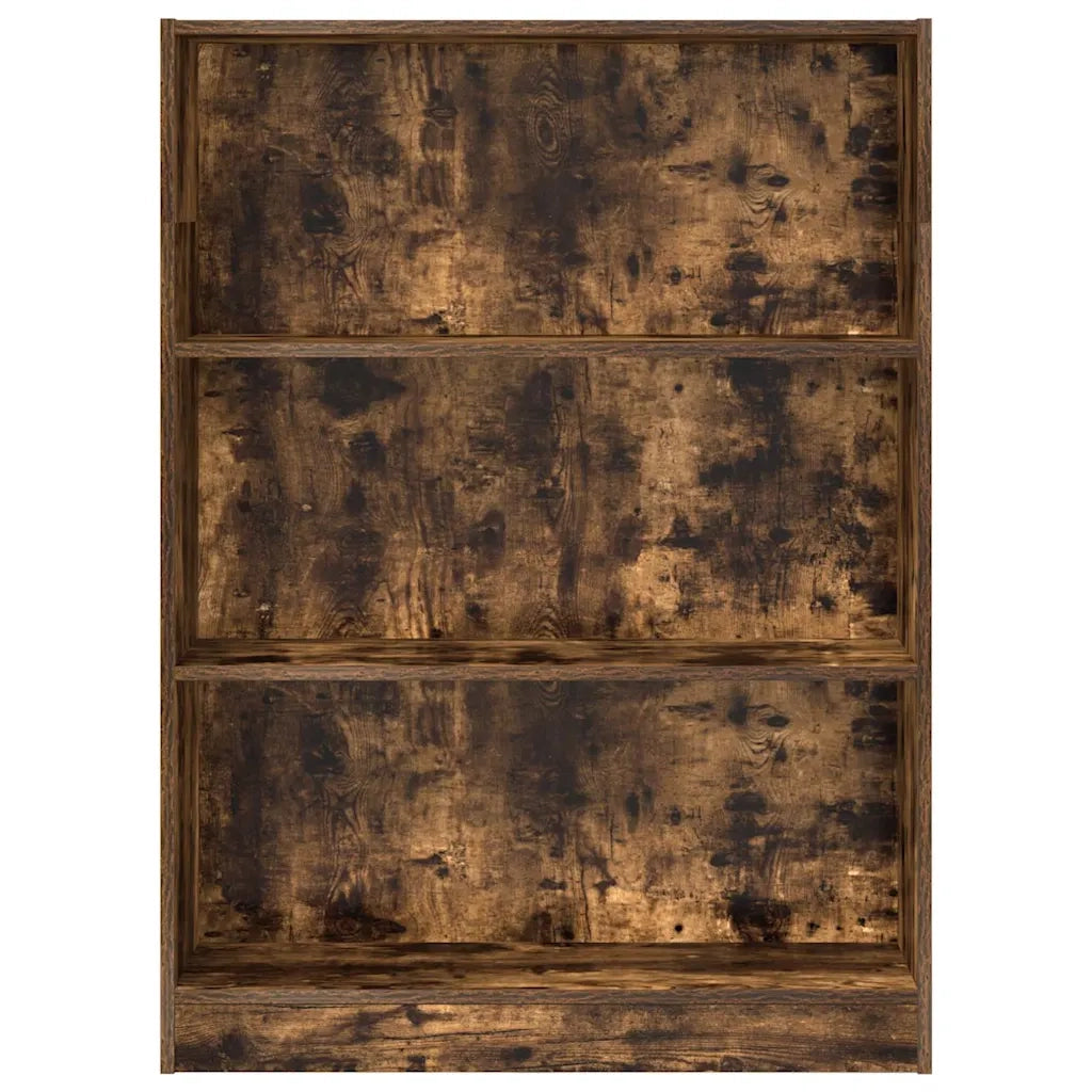 Libreria Rovere Fumo 80x24x109 cm in Legno Multistrato 857839