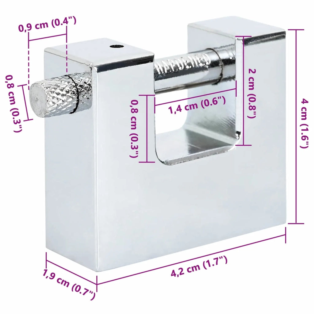 Lucchetto 6 pz Argento Acciaio CFW6459009