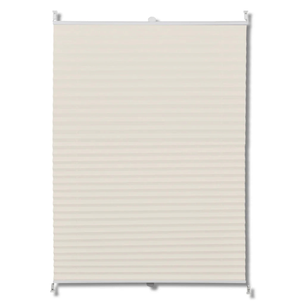 Tenda plissettata color crema 100 x 150 cm 4102218