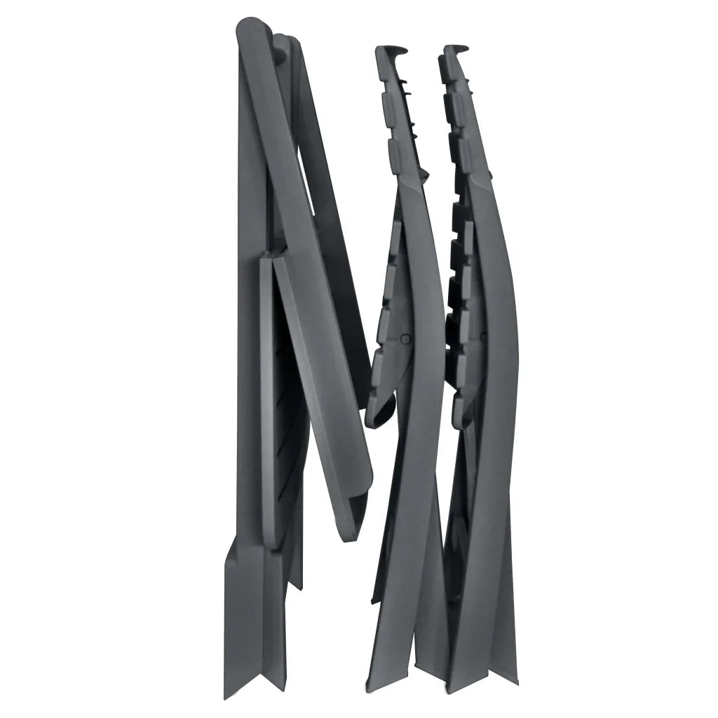 Set da Bistrot 3 pz Pieghevole in Plastica Antracite 48753