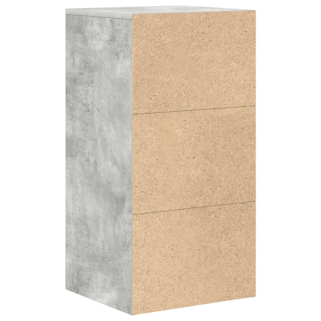 Credenza con cassetto Grigio cemento 38 x 34 x 75 cm 869549