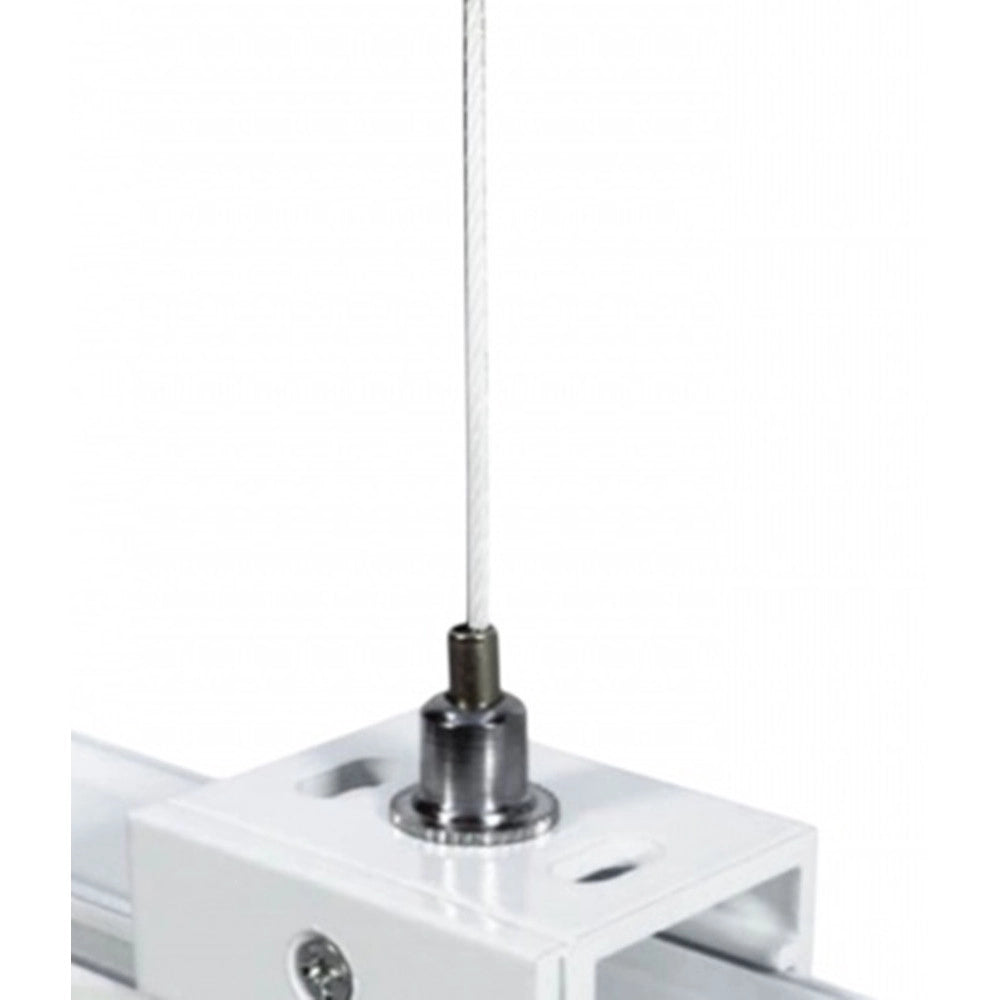 Trade Shop - Cavo Fili Per Lampada 3 Mt Elemento Di Sospensione Per Binario Trifase Bianco Gf-b3m -