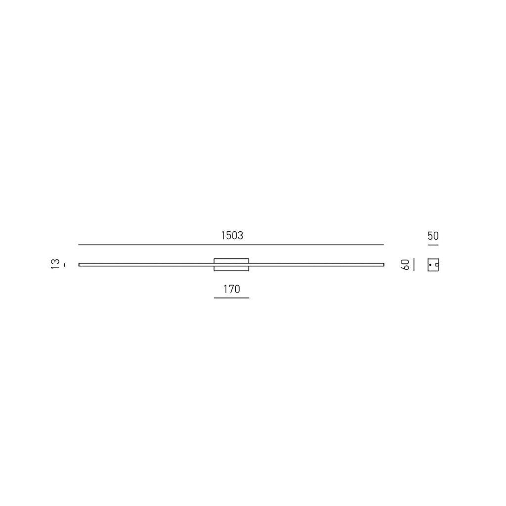 Cynara P Lampada a soffitto LED 30W 3000K Titanio Dimmerabile - Gealuce