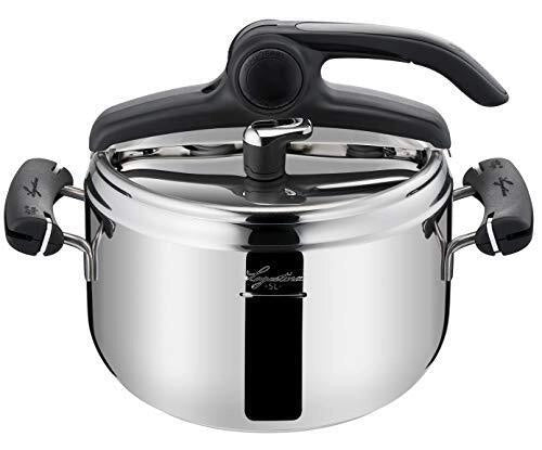 Lagostina 012018010505 Preziosa Pentola a Pressione 5 L Acciaio 18-10 con Sistema Lagoeasy'up e 6 Sistemi di Sicurezza colore Acciaio